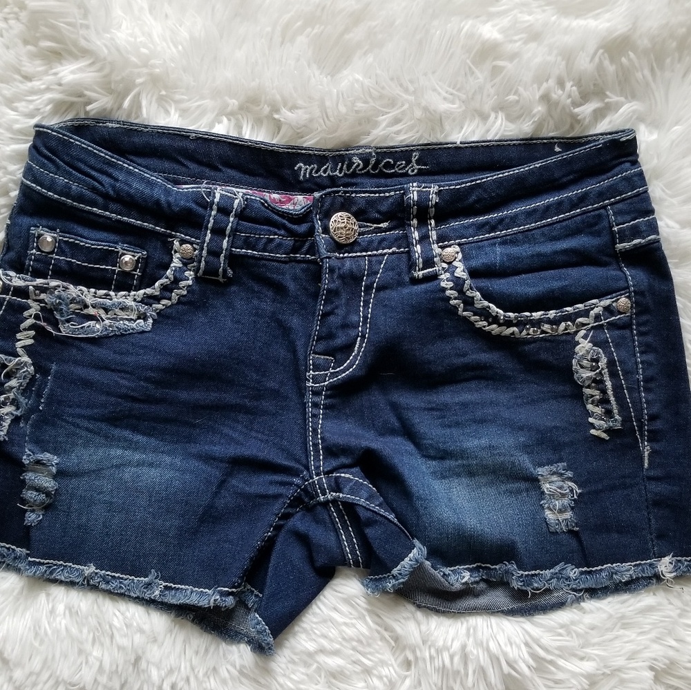 Denim shorts